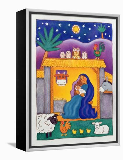 A Farmyard Nativity, 1996-Cathy Baxter-Framed Premier Image Canvas