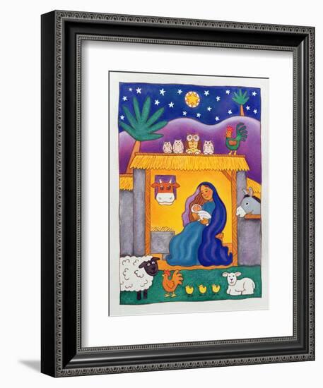 A Farmyard Nativity, 1996-Cathy Baxter-Framed Giclee Print