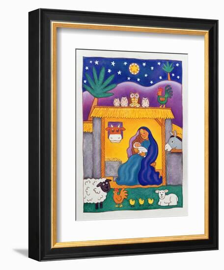 A Farmyard Nativity, 1996-Cathy Baxter-Framed Giclee Print