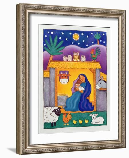 A Farmyard Nativity, 1996-Cathy Baxter-Framed Giclee Print