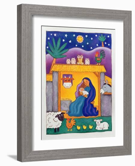 A Farmyard Nativity, 1996-Cathy Baxter-Framed Giclee Print