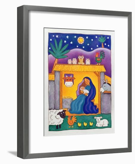 A Farmyard Nativity, 1996-Cathy Baxter-Framed Giclee Print