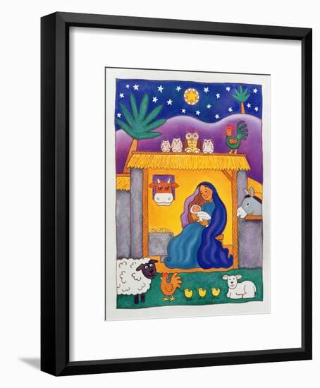 A Farmyard Nativity, 1996-Cathy Baxter-Framed Giclee Print