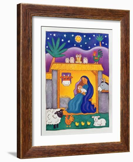 A Farmyard Nativity, 1996-Cathy Baxter-Framed Giclee Print