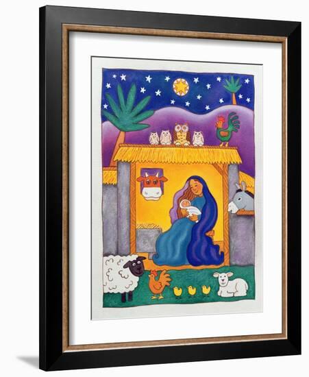 A Farmyard Nativity, 1996-Cathy Baxter-Framed Giclee Print