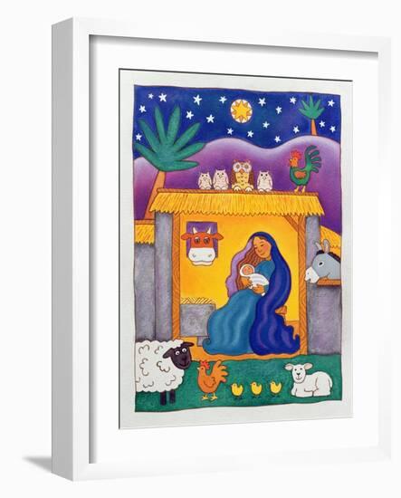 A Farmyard Nativity, 1996-Cathy Baxter-Framed Giclee Print