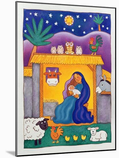 A Farmyard Nativity, 1996-Cathy Baxter-Mounted Giclee Print