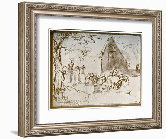 A Farmyard Scene, 1913-Rembrandt van Rijn-Framed Giclee Print