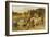 A Farmyard Scene with Plough Horses, Ducks, Cows-John Frederick Herring I-Framed Giclee Print