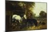 A Farmyard Scene-John Frederick Herring Jnr-Mounted Giclee Print