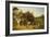 A Farmyard with Horses and Ponies, Berkshire, Saddlebacks, Alderney Shorthorn Cattle, Bantams,…-John Frederick Herring I-Framed Giclee Print