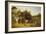 A Farmyard with Horses and Ponies, Berkshire, Saddlebacks, Alderney Shorthorn Cattle, Bantams,…-John Frederick Herring I-Framed Giclee Print