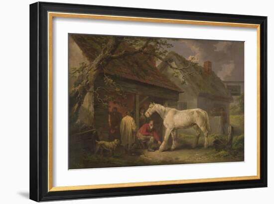 A Farrier's Shop (Or the Farrier's Forge) 1793 (Oil on Canvas)-George Morland-Framed Giclee Print