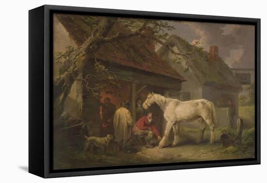 A Farrier's Shop (Or the Farrier's Forge) 1793 (Oil on Canvas)-George Morland-Framed Premier Image Canvas