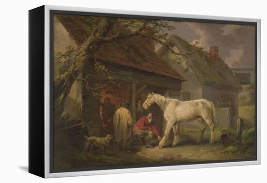 A Farrier's Shop (Or the Farrier's Forge) 1793 (Oil on Canvas)-George Morland-Framed Premier Image Canvas