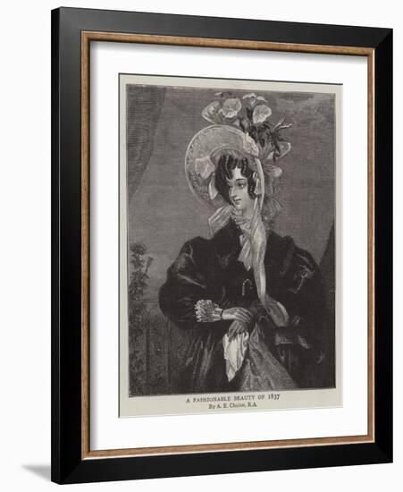 A Fashionable Beauty of 1837-Alfred-edward Chalon-Framed Giclee Print