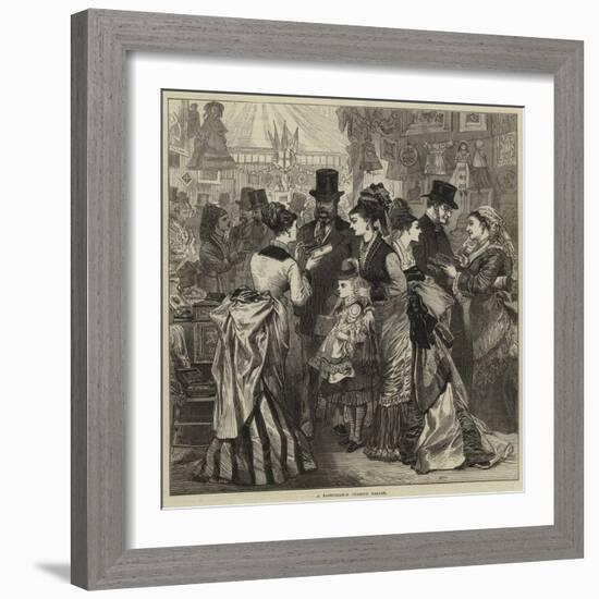 A Fashionable Charity Bazaar-Arthur Hopkins-Framed Giclee Print