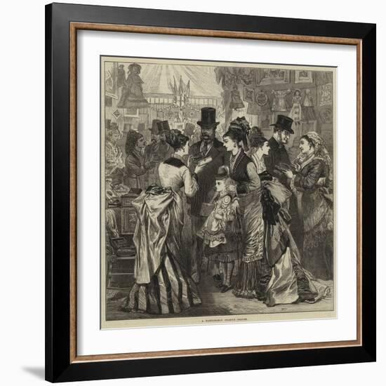 A Fashionable Charity Bazaar-Arthur Hopkins-Framed Giclee Print
