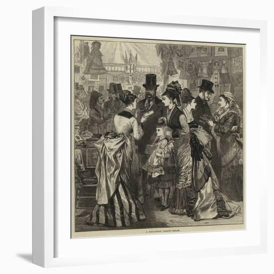 A Fashionable Charity Bazaar-Arthur Hopkins-Framed Giclee Print