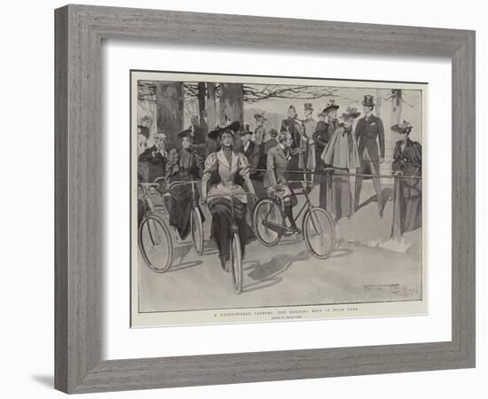 A Fashionable Pastime, the Morning Ride in Hyde Park-Frank Craig-Framed Giclee Print