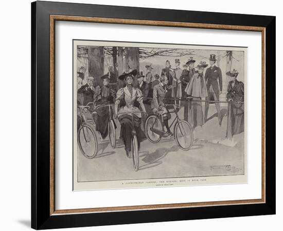 A Fashionable Pastime, the Morning Ride in Hyde Park-Frank Craig-Framed Giclee Print