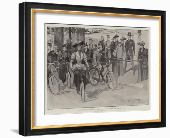 A Fashionable Pastime, the Morning Ride in Hyde Park-Frank Craig-Framed Giclee Print