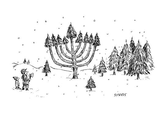 A Father And Child See A Menorah Shaped Christmas Tree New Yorker Cartoon Premium Giclee Print David Sipress Art Com Watch most of the sinhala dubbed cartoons and children television program online for free. a father and child see a menorah shaped christmas tree new yorker cartoon by david sipress
