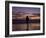 A Father and Son Enjoy Sunset by a Beach-null-Framed Photographic Print