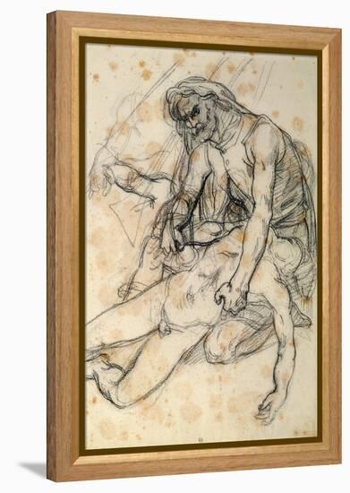 A Father Holding the Body of His Son, Study for the Raft of the Medusa-Théodore Géricault-Framed Premier Image Canvas