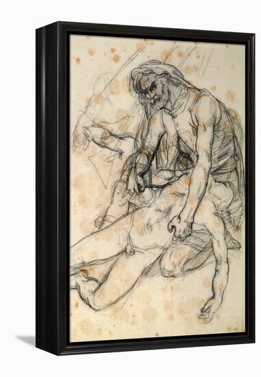 A Father Holding the Body of His Son, Study for the Raft of the Medusa-Théodore Géricault-Framed Premier Image Canvas