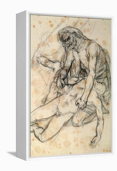 A Father Holding the Body of His Son, Study for the Raft of the Medusa-Théodore Géricault-Framed Premier Image Canvas