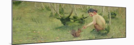 A Faun Feeding a Squirrel-Marianne Stokes-Mounted Giclee Print