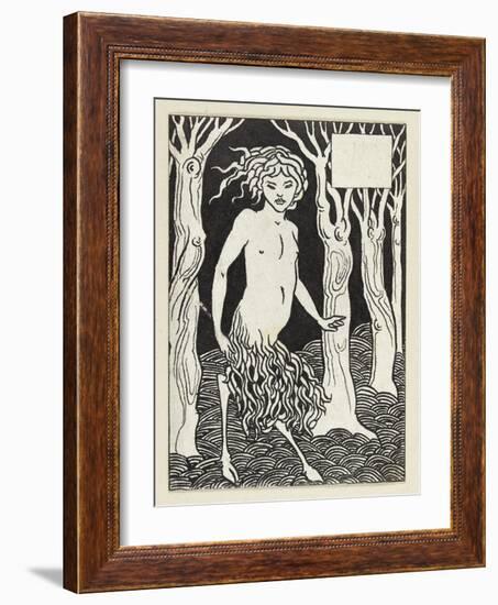 A Faun-Aubrey Beardsley-Framed Giclee Print