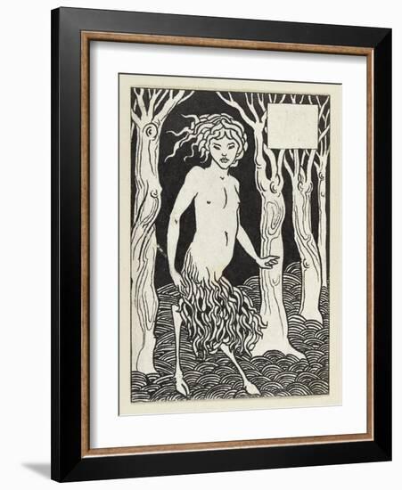 A Faun-Aubrey Beardsley-Framed Giclee Print