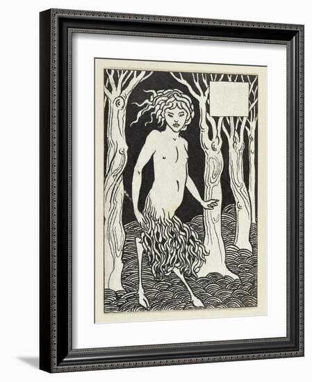 A Faun-Aubrey Beardsley-Framed Giclee Print