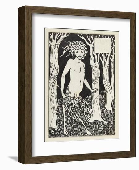 A Faun-Aubrey Beardsley-Framed Giclee Print