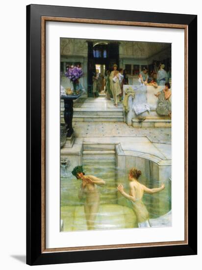 A Favorite Tradition-Sir Lawrence Alma-Tadema-Framed Art Print