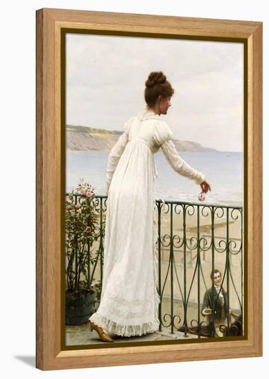 A Favour, 1898-Edmund Blair Leighton-Framed Premier Image Canvas