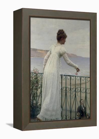 A Favour, 1898-Edmund Blair Leighton-Framed Premier Image Canvas