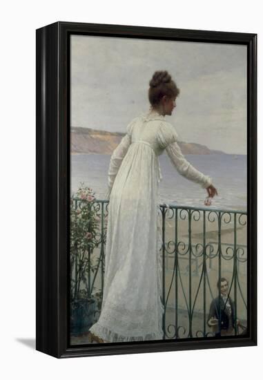 A Favour, 1898-Edmund Blair Leighton-Framed Premier Image Canvas