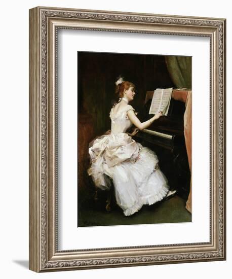 A Favourite Piece-Raimundo De Madrazo Y Garreta-Framed Giclee Print