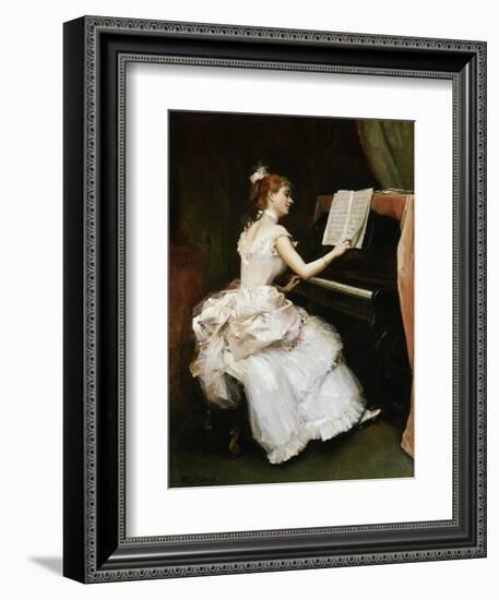 A Favourite Piece-Raimundo De Madrazo Y Garreta-Framed Giclee Print