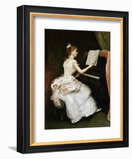 A Favourite Piece-Raimundo De Madrazo Y Garreta-Framed Giclee Print