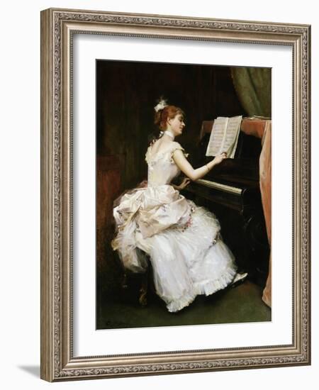 A Favourite Piece-Raimundo De Madrazo Y Garreta-Framed Giclee Print