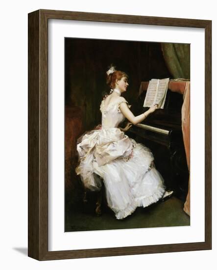 A Favourite Piece-Raimundo De Madrazo Y Garreta-Framed Giclee Print