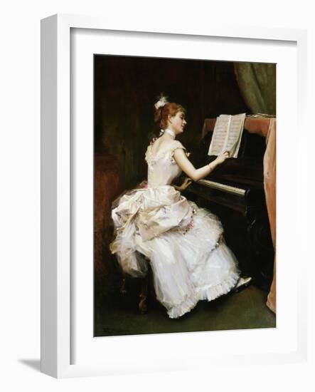 A Favourite Piece-Raimundo De Madrazo Y Garreta-Framed Giclee Print