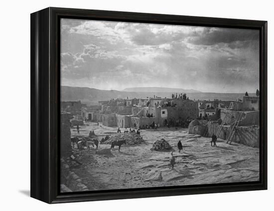 A Feast Day at Acoma-Edward S^ Curtis-Framed Premier Image Canvas