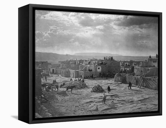 A Feast Day at Acoma-Edward S^ Curtis-Framed Premier Image Canvas