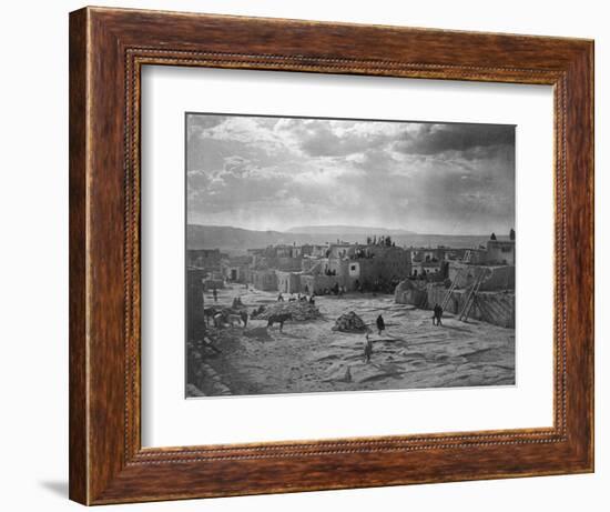 A Feast Day at Acoma-Edward S^ Curtis-Framed Photographic Print