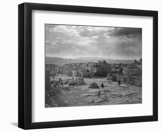 A Feast Day at Acoma-Edward S^ Curtis-Framed Photographic Print